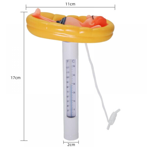 Tecknad flytande pooltermometer för utomhus-/inomhuspooler 2