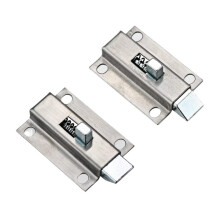 Stainless Steel Door Latch Spring Bolt Hinge, Corrosion Resistant Lock with Smooth Door Control, 1Pcs Front