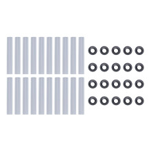 20 Pack Garage Door Roller Sleeves 11mm ID Noise Reduction Design for Quiet Smooth Door Operation
