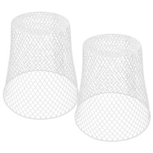 2pcs Plant Protection Cover Wire Plant Cloche, Reusable Iron Garden Cage for Animal Protection, White