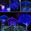 Luzes de Natal solares com 50 LEDs e 8 modos, na cor azul. 6
