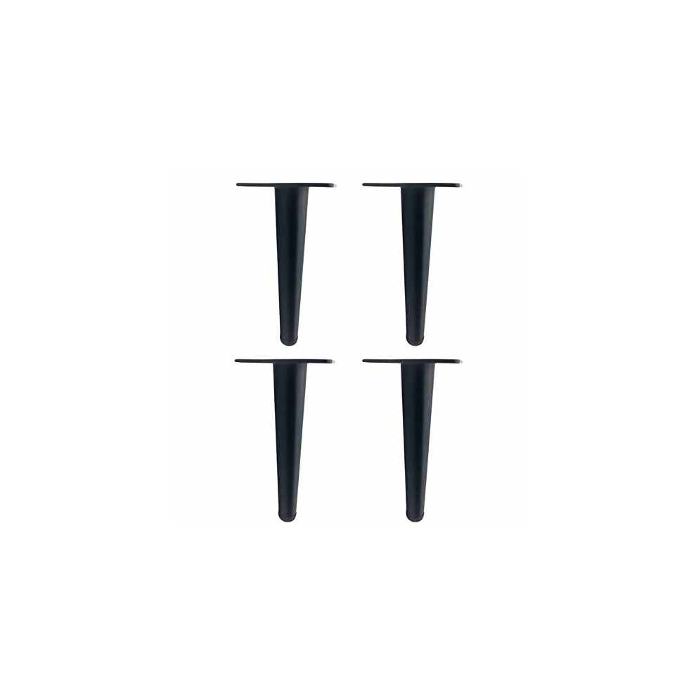 Black Metal Furniture Legs 17Cm Heavy Duty Iron Sofa Legs With Non Slip Pads For Cabinets And Tables 9045646533209