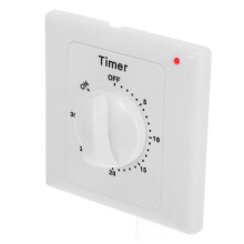 Mechanical Timer Switch for Home Appliances, Energy Saving Control, Easy Rotary Knob for Fans and Heaters