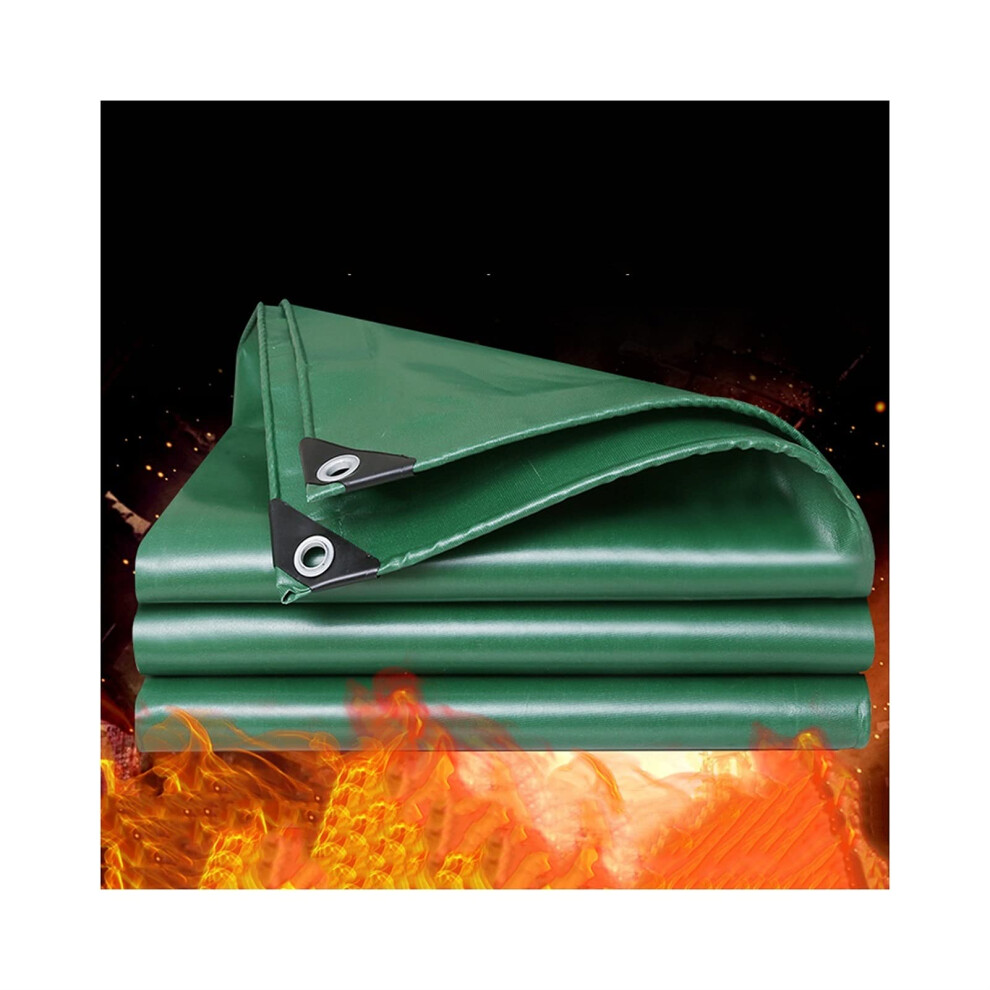 Fireproof Welding Blanket 4X7m Green Fiberglass Fire Pit Mat For Patio And Grill Heatresistant Cover 9045646517360