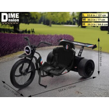 Drift 24V Electric Ride On Trike Black