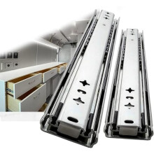 2Pcs 28 Inch Heavy Duty Drawer Slides Ball Bearing Runners, Full Extension Steel Rails for Cabinet