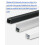 Ceiling Mounted Picture Hanging System 100CM Black with Adjustable Rails and Hooks for Art Display 3