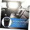 2pcs Car Trash Can with Leakproof OdorControl Lid, Compact Mini Garbage Bin for Vehicle and Kitchen 2