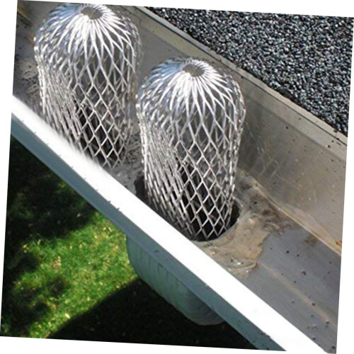 Heavy Duty Aluminum Gutter Guard Leaf Strainer Filter, Weatherproof Expandable Clog Prevention Screen 1