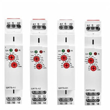 Timer Relay DIN Rail 16A AC230V Adjustable Delay On Off, Wide Voltage Compatibility, LED Indication