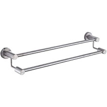 Wall Mounted Towel Rack Brushed Stainless Steel Double Towel Shelf with Hidden Screw Design