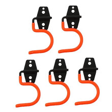 5pcs Heavy Duty Metal Wall Mounted Tool Organizer Hooks for Garage Storage and Garden Tools