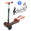 MistX 3 Wheel Foldable Kids Push Scooter Red 1