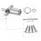 Zinc Alloy Sliding Door Lock 2 Pack, Rustproof Cabinet Lock for Interior Doors, Secure and Smooth 5