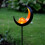 Solar-Gartenstecker ,Melilla', Mond, bernsteinfarbene Kugel mit Licht, Lichtsensor, H 85cm 2