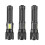 1000 Lumens USB Rechargeable LED Flashlight, Waterproof Zoomable Torch with Side Work Light 1