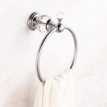 Bathroom Towel Ring Rustproof Stainless Steel Wall Mounted Chrome Finish Easy Install Durable Design