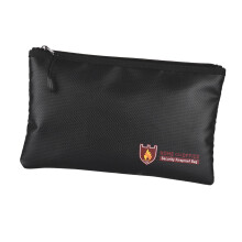 Wemay Fireproof Document Bag, Waterproof Money Pouch with Zipper for Files Jewelry and Valuables