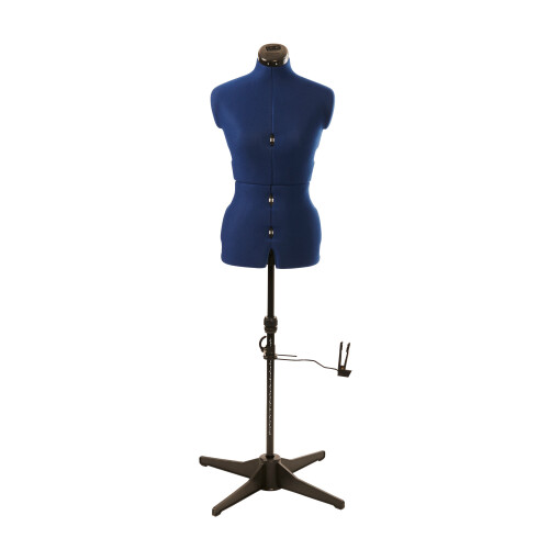 (Small (UK 8-16)) Adjustable Dressmakers Dummy, 8 Part, Plain Navy, Available in 2 Sizes