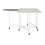 Millie Folding Cutting Table with Integral Ironing Board in White 1