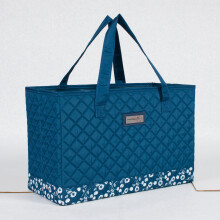 Sewing Machine Carry Tote-Blue/White-Everything Mary EVM10143-10