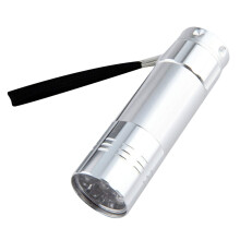 UV Flashlight 9 LED Aluminum Torch for Money and Leak Detection, Compact Blacklight Lamp 8PCS