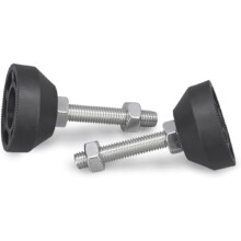 M10 40mm Adjustable Levelling Feet Set, Stainless Steel Anti‑Slip Furniture Leg Levelers, Easy Installation