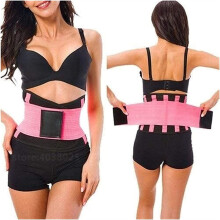 Lumbar Support Belt for Back Pain Relief, Adjustable Breathable Waist Trainer Corset for Men and Women Pink Medium
