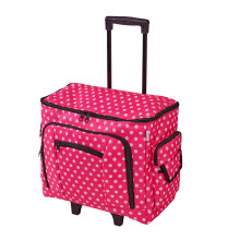 Sewing Machine Trolley Bag Pink Polka Dot 47 x 38 x 24cm Birch 006108-PINK-DOT