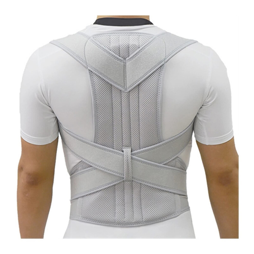 Unisex Adjustable Corset Posture Correction Band Full Back Posture Corrector Shoulder Lumbar Brace