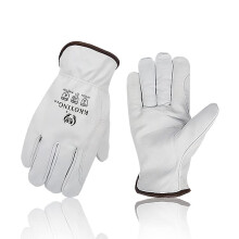 Level 5 Cut Resistant Goatskin Leather Work Gloves XL Durable Safety Gloves for Construction