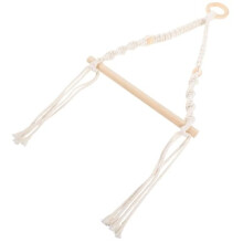 Boho Pearl Chain Toilet Paper Holder with Gold Accent, Chic Bathroom and Camper Wall Hanging Decor