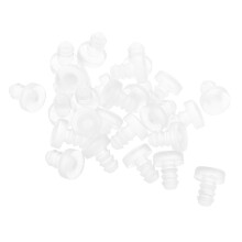 50pcs Clear Rubber Bumpers for Furniture Noise Reduction Non Slip Pads for Cabinets Tables and Chairs