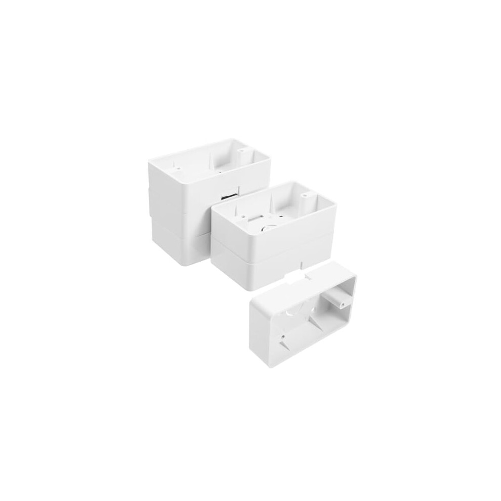 6Pcs Surface Mount Electrical Box, Low Profile Plastic Junction Box For Home Easy Installation 9045646534756
