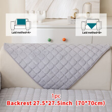 (Light Gray, Backrest 27.5*27.5in (70*70cm)) 1pc Macaron Candy Colored Sofa Cushion, Available in Multiple Colors, Anti Scratch