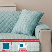(Green, Pillow Case 17.8*17.8in (45*45cm)) 1pc Macaron Candy Colored Sofa Cushion, Available in Multiple Colors, Anti Scratch