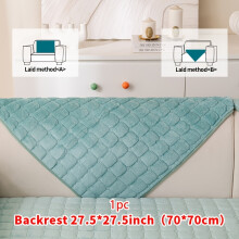 (Green, Backrest 27.5*27.5in (70*70cm)) 1pc Macaron Candy Colored Sofa Cushion, Available in Multiple Colors, Anti Scratch