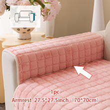(pink color, Armrest 27.5*27.5in(70*70cm)) 1pc Macaron Candy Colored Sofa Cushion, Available in Multiple Colors, Anti Scratch