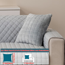 (Light Green, Pillow Case 17.8*17.8in (45*45cm)) 1pc Macaron Candy Colored Sofa Cushion, Available in Multiple Colors, Anti Scratch