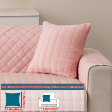 (pink color, Pillow Case 17.8*17.8in (45*45cm)) 1pc Macaron Candy Colored Sofa Cushion, Available in Multiple Colors, Anti Scratch