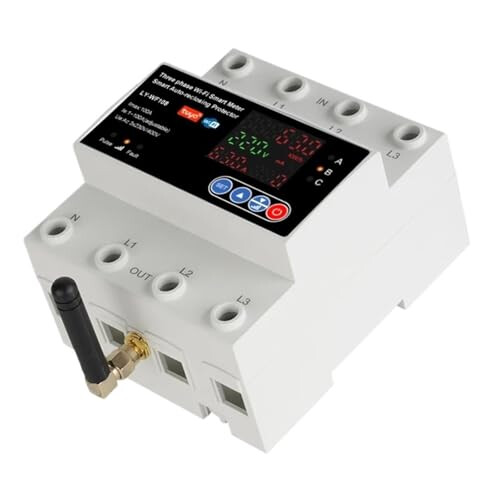 WiFi Three Phase Smart Circuit Breaker 100A 4P Auto Reclosing Over Under Voltage Protector 32A