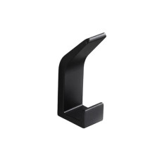 50PCS Black Adhesive Towel Hooks No Drilling Double Wall Hooks Waterproof AntiRust for Bathroom