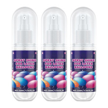 (3 bottles) Practical Balloon Gloss Spray Professional Balloon Gloss Spray Colorful High Gloss Balloon Brightener Spray