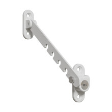 Child Window Lock Adjustable Child Safety Restrictor Durable Carbon Steel Easy Adhesive Installation