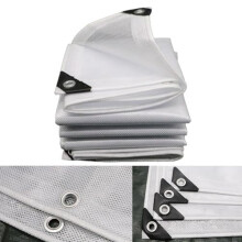 Waterproof Heavy Duty Tarp for Outdoor Camping and Patio Furniture, Durable Weather Resistant White Tarpaulin Cover 4.92ft x 6.56ft