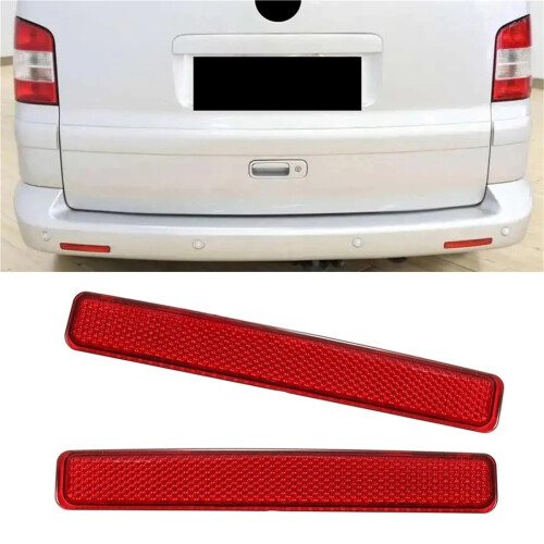 LED Rear Bumper Reflector Light 20032011 Left Side Replacement for VW Transporter T5 for Enhanced Visibility 1