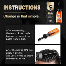 Men's Hair Wax 100ml Hair Styling Gel for Men  2-in-1 Hair Wax Gel with Comb  Hair Styling Gel for Modelling Hair