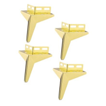 4Pcs Metal Furniture Legs Gold Plated HeavyDuty Steel Support for Sofa Cabinet Bed Table