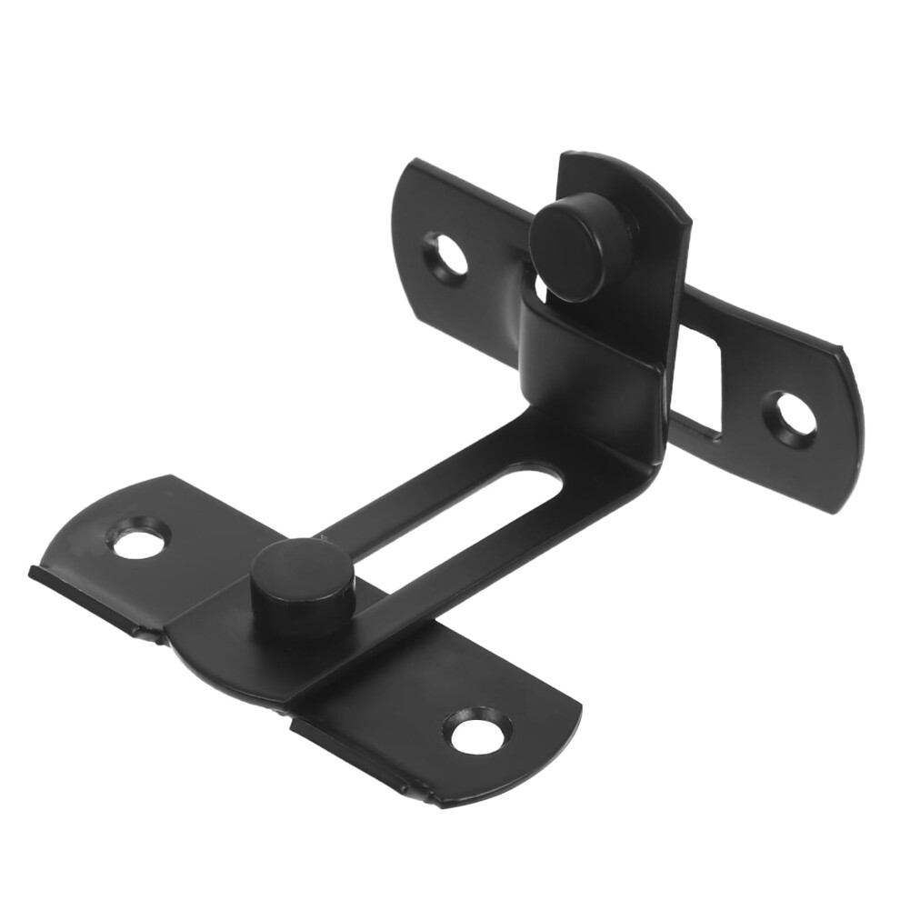 2Pcs Heavy Duty Barn Door Latch With Secure Flip Lock, Stainless Steel 90 Degree Sliding Door Lock For Gate Bathroom Closet 9045646519791
