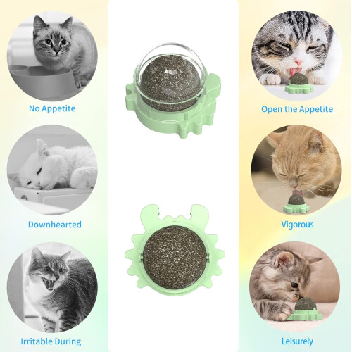 Βιολογικά παιχνίδια για γάτες με catnip, επαναγεμιζόμενες μπάλες catnip για γάτες 2